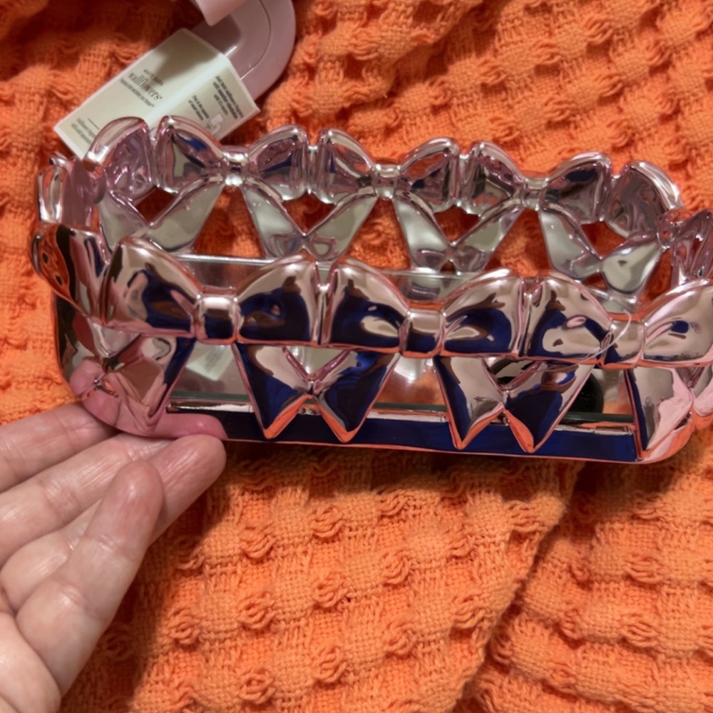 Bath & Body Works Silver Bow Holder